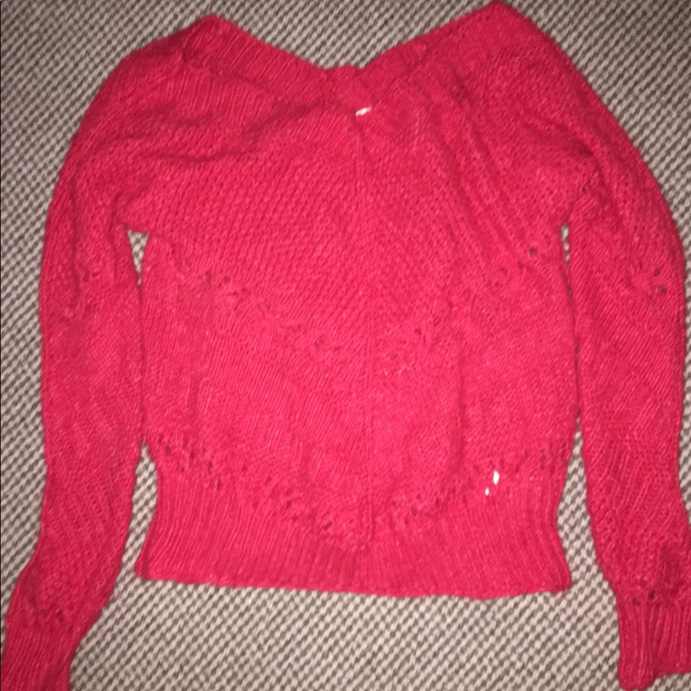 red sweater